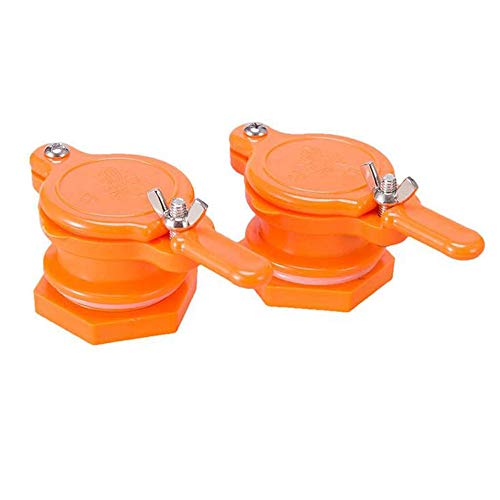 Honey Gate Valve for Bucket, Durable Nylon Honey Extractor Tap, Beekeeping Supplies (2 Pack) - size: 2 Pack