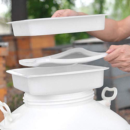 Double - Layer Honey Strainer Filter Sieve, Beekeeping Tools, Food Grade PP Plastic Honey Filter with Coarse and Fine Mesh for Pure Honey Extraction, Easy to Clean and Durable