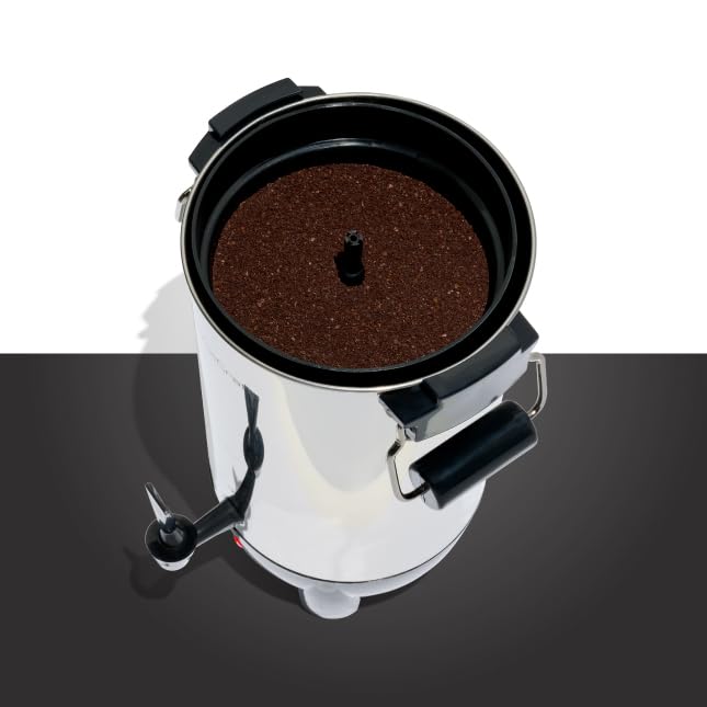 30 Cup Coffee Urn - Quick-Brewing Stainless Steel Double-Faucet - Perfect For Espresso, Hot Water, Tea, Hot Chocolate - Stainless Steel - style: 30 Cup