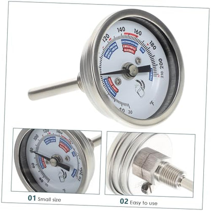 Stainless Steel Wine Thermometer High Precision Homebrew Kettle Thermometer for Brewing Grill Oven