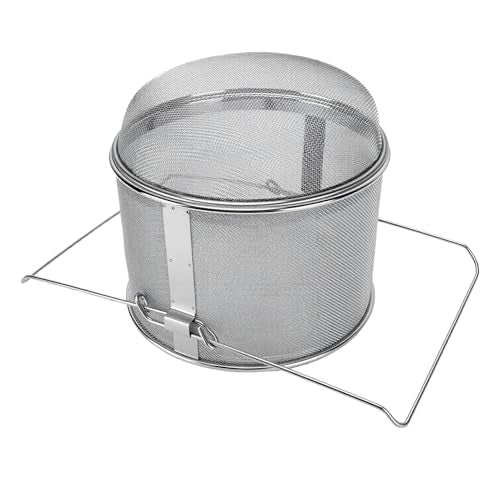 banapoy Stainless Steel Honey Strainer, 304 Double Sieve Fine Mesh AntiClogging Honey Filter, Beekeeping Strainer with Pure Flavor Retention for Bucket Harvesting, Home and Beekeeping
