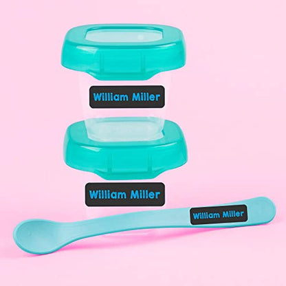 Custom Waterproof Dishwasher Safe Kid Name Labels for Daycare(128 Pack), Camp, School Supply, Baby Bottles, Lunch Boxes and Cups, Travel. Cute Personalized Design Name Stickers (Pattern 18) - color: Pattern 18