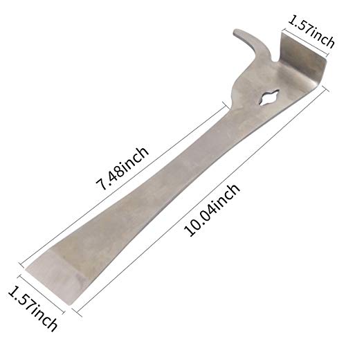 Hive Scraper Tool 2pcs J-Hook Stainless Steel Beekeeping Tool | Hive Frame Lifter Scraper Knife for Beekeepers Bee Hive Box Supplies Equipment Heavy Duty