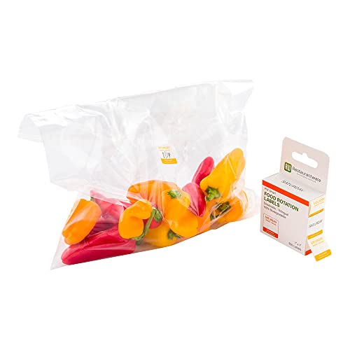 Restaurantware RW Smart 1 Inch x 1 Inch Food Rotation Labels 500 Dissolvable Food Safety Labels - Premium Trilingual Orange Paper Day Of The Week Labels For Food Storage Or Prep Saturday - style: Saturday