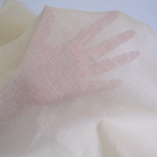 Fashion Track Cheese Cloths, 55x108 Inch 3 Yard Grade 90 (41 Sq. Feet) Hemmed Cheese Cloth Fabric Reusable Strainer, 100% Cotton Unbleached Cheesecloth for Straining, Kitchen and Cold Brew Coffee - color: Natural, size: 3 Yard