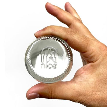 nicebottles - Clear Glass Woozy Bottles, 12 Oz (375ml) - Case of 12 Lovely Bottles Packed in Sturdy Box with 15 Black Screw Caps (Yes, That's 3 Extra Caps!)