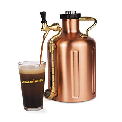 GrowlerWerks Copper uKeg Carbonated Growler-Great Gift for Beer Lovers, 128 oz - color: Copper, size: 128 Ounces