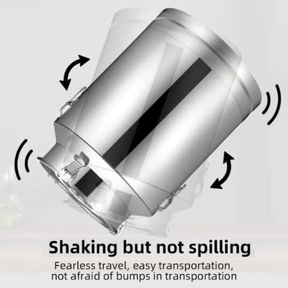 Oil Barrel Wine Barrel Liquid Storage Container, Milk Transport Can Milk Tank Fermentation Tank Sealed Barrel, Stainless Steel with Funnel(76L) - size: 76L