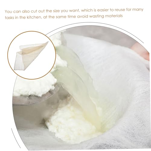 Alipis 6pcs Reusable Cheesecloth Filter Cloth for Straining Draining and Tofu Making Unbleached Multi-use Kitchen Essential for Cheese Yogurt and Juicing