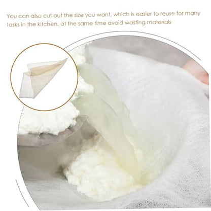 Alipis 6pcs Reusable Cheesecloth Filter Cloth for Straining Draining and Tofu Making Unbleached Multi-use Kitchen Essential for Cheese Yogurt and Juicing