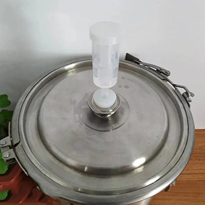 Cabilock 3 Sets Homemade Wine Accessories of Food Grade Exhaust Valves One Way Airlocks and Stoppers for Safe Brewing Beer and Wine