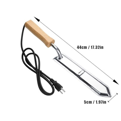 Joyzan Electric Beekeeping Knife, Stainless Steel Serrated Uncapping Cutter | Beekeeper Equipment Bee Keeper Hive Tool Honey Wax Heating Scraper Harvesting Extracting Extractor Apicultura Supplies