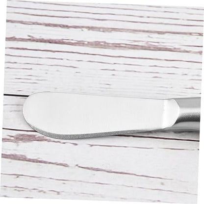 MAGICLULU Stainless Steel Cream Spatula Set 2-Piece Butter Spreader and Cheese Knife Kitchen Utensil for Baking and Icing Sturdy and Easy to Clean