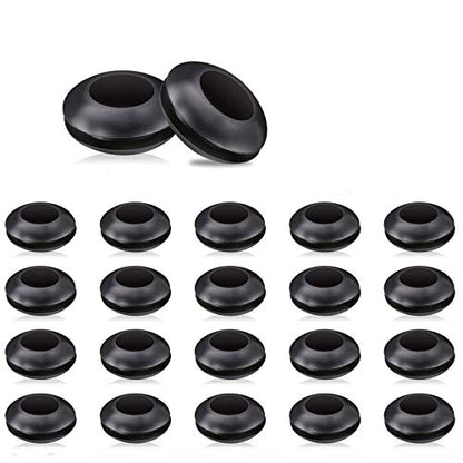 Mudder 20 Packs Airlock Grommet, Fermenter Lid Grommet Silicone for Homebrewing, Straws, Airlock, Beer, Wine, Silicone Bucket Fermenter Lid, 5/8 Inch OD and 3/8 Inch ID