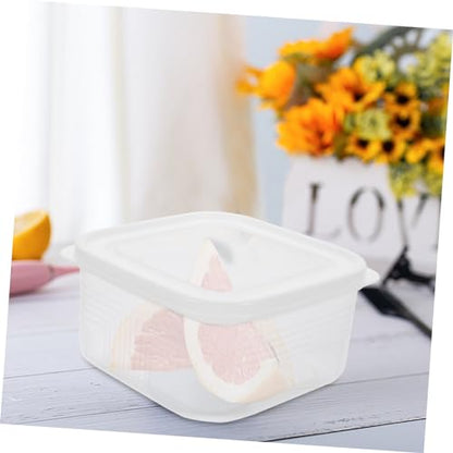 Freezer Storage Boxes for Fridge Cheese Preservation Box Airtight Bread Container - color: Transparent
