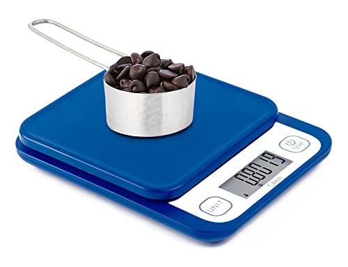 Ozeri Garden and Kitchen Scale II, with 0.1 g (0.005 oz) 420® Variable Graduation Technology® - color: Classic Blue