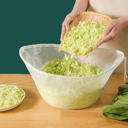 4 Pieces Reusable Nut Milk Bag, Cheese Bags, Reusable Fine Mesh Fabric Strainer, Nylon Fine Mesh Gauze Sieve Bags, Vegetable Draining Bag, for Cheese, Fruit Juice