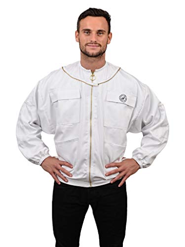 Humble Bee 311 Polycotton Beekeeping Jacket with Fencing Veil - size: Medium