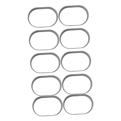 KICHOUSE 10pcs Stainless Steel Cheese Molds for Diy Baking Candy Making Creative Cake Mold for Home Professional Use - color: Silver