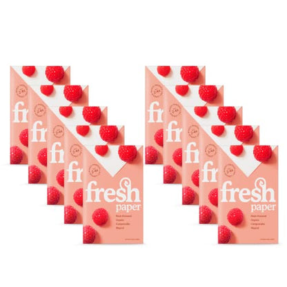 FRESHPAPER Keeps Fruits & Vegetables Fresh for 2-4x Longer, 80 Reusable Food Saver Sheets for Produce (10 Packs), Made in the USA - color: 80 Pack