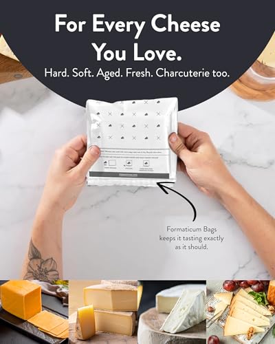 Formaticum Reusable Storage Bundle - Includes Reusable Cheese Storage Bags and Reusable Cheese Storage Sheets, Gift for Charcuterie Board Presentation and Food Tasting Events - size: Reusable 10-Pack-Bags & 10-Pack-Sheets