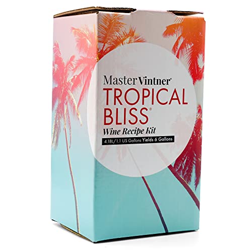 Master Vintner - Tropical Bliss Winemaking Recipe Kit - Makes 6 Gallons (Raspberry Merlot)