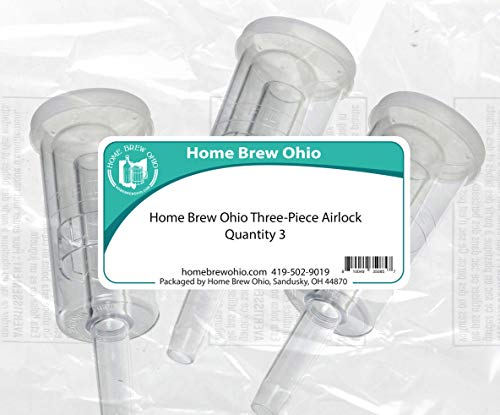 Home Brew Ohio Three-Piece Airlock Set of 3