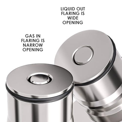 Stainless Steel Keg Coupler Adapter, Ball Lock Disconnect Fitting, Silver - color: replacement accessories 2