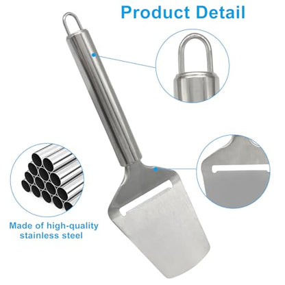 2Pcs Silver Cheese Slicer Kit, Adjustable Thickness Handheld Wire Cheese Cutter, Plane Cheese-Cutter, with Wrench for Butter Mozzarella Cheddar/Block Butter - style: Kit
