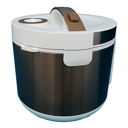 Multi-functional Health Fermentation Pot Black Garlic Fermenter Stainless Steel Fermenter Automatic Fermentation Pot for Yogurt Enzyme Natto Sweet Rice Fruit Wine Kimchi(5L) - size: 5L