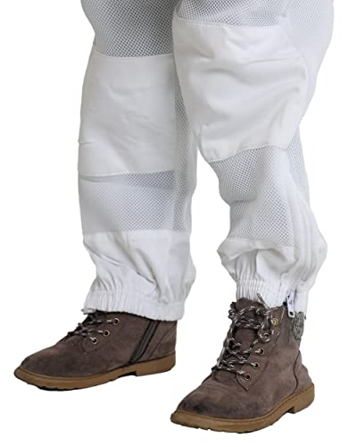 FOREST BEEKEEPING SUPPLY- Kids Full Body Bee Suit. Cotton twill soft to Children’s skin tuff to bee Stings with Veil - color: Ventilated Suit, size: X-Small
