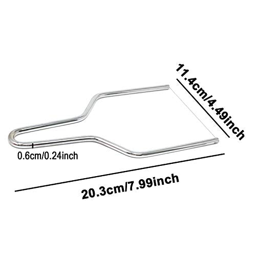 Honbay 2PCS Stainless Steel Butter Cheese Wire Cutters Slicers Knives for Kitchen (large) - size: large
