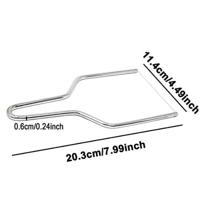 Honbay 2PCS Stainless Steel Butter Cheese Wire Cutters Slicers Knives for Kitchen (large) - size: large