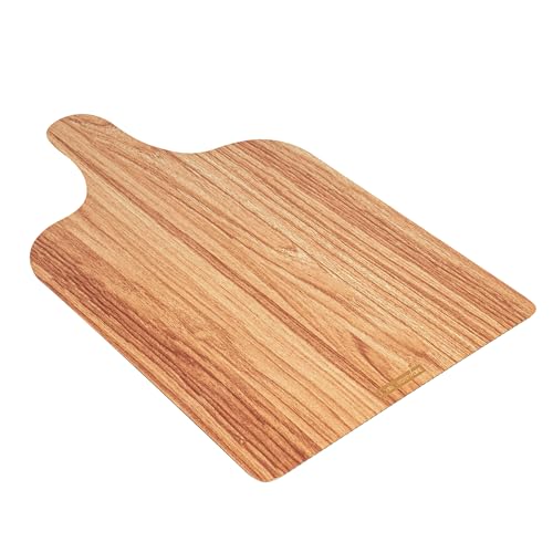 Restaurantware Cater Tek 15.8 x 9.8 Inch Charcuterie Boards 10 Faux Wood Cheese Boards - WIth Handle Stackable Paper Cardboard Charcuterie Boards Disposable For Serving At Catered Events - color: Natural, size: 15 3/4"