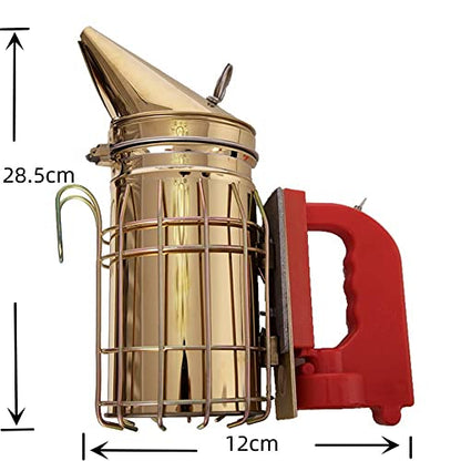 Electric Version Stainless Steel Bee Hive Smoker with Heat Shield, Beekeeper Dedicated Smoked Bee Beekeeping Equipment - color: Charging