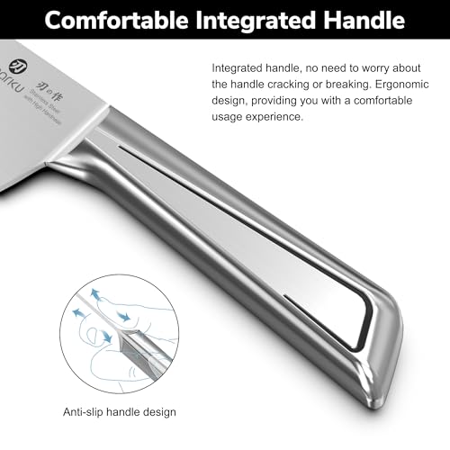 imarku Chef Knife 8 Inch, Ultra Sharp Stainless Steel Kitchen Knife with Ergonomic Handle, Professional Cooking Knife for Meat, Vegetables & Fruits, Rust Resistant Chef’s Knife with Gift Box