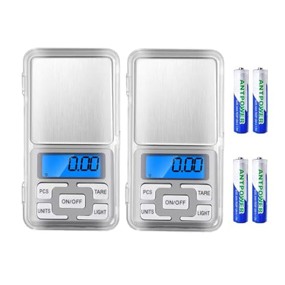 Digital Pocket Scale, 500g Capacity High Precision Balance of 0.01g, Mini Electronic Grams Reloading Scale, Food Scale, Jewelry Scale, Kitchen Scale - style: 2pcs