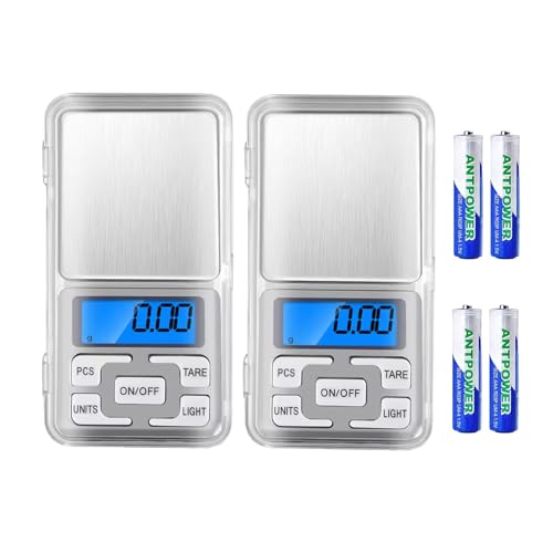 Digital Pocket Scale, 500g Capacity High Precision Balance of 0.01g, Mini Electronic Grams Reloading Scale, Food Scale, Jewelry Scale, Kitchen Scale - style: 2pcs