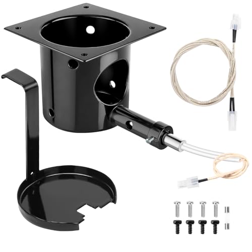 Fire Burn Pot and D2 Hot Rod Ignitor Kit for Traeger Pro 575 & 780, Ironwood 650 & 885, Silverton 620 & 810 Wood Pellet Grills with D2 Direct Drive and WiFIRE Technology, Porcelain-Enameled Fire Pit - size: Fire Burn Pot + D2 Hot Rod Ignitor