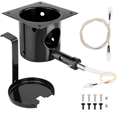 Fire Burn Pot and D2 Hot Rod Ignitor Kit for Traeger Pro 575 & 780, Ironwood 650 & 885, Silverton 620 & 810 Wood Pellet Grills with D2 Direct Drive and WiFIRE Technology, Porcelain-Enameled Fire Pit - size: Fire Burn Pot + D2 Hot Rod Ignitor