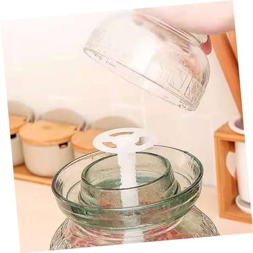 2pcs Pickle Press Tool Set Glass Fermentation Weights for Pickling Vegetables Practical Pickle Jar Pressing Helper for Sauerkraut and Kimchi