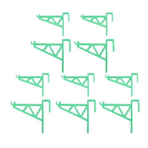 ANGGREK Beehive Frame Holder Grip, Beehive Inspection Bracket Lightweight Sturdy 10pcs for Honey Harvesting (Green) - color: Green