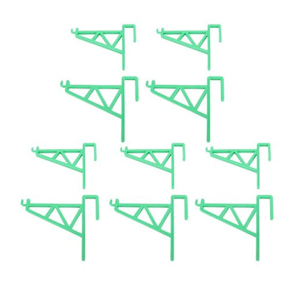 ANGGREK Beehive Frame Holder Grip, Beehive Inspection Bracket Lightweight Sturdy 10pcs for Honey Harvesting (Green) - color: Green
