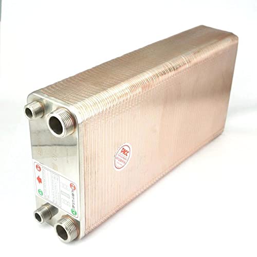 120 Plates Heat Exchanger Beer Wort Chiller Cooler 304 Stainless Steel for Home Brewing Beer 1.6Mpa