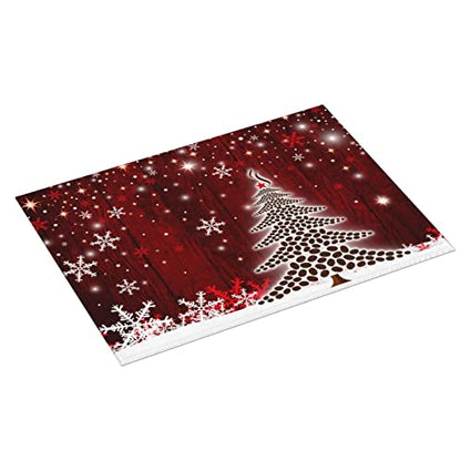 Large Dish Drying Mats For Kitchen Counter Microfiber Kitchen Drying Mat XL Draining Pad Absorbent Quick Drying Dish Mat 18x24 Inch - Christmas Tree - color: Christmas tree