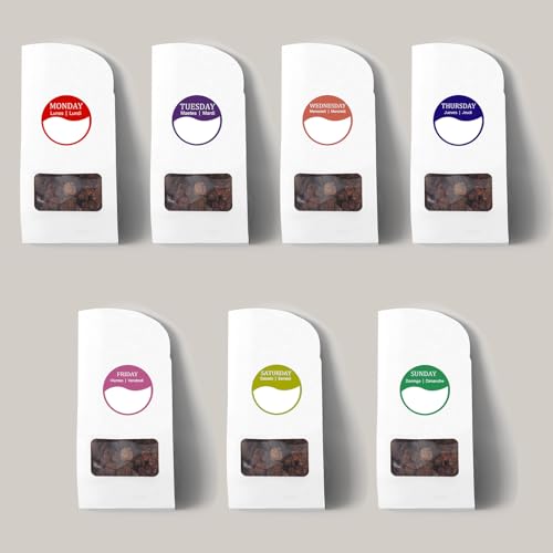 Day of The Week Stickers, 3500PCs Day Dots Food Labels Week Stickers for Planner, Restaurant Kitchen Containers Dispenser