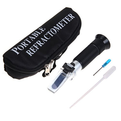 Hand Held S.g. 1.000-1.130 Brix 0-32%brix Wine Wort Beer Brewing Refractometer Rsg-100atc