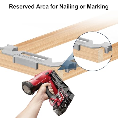 Framing Tools - 16'' Framing Stud Layout Tool, Stud Framing Jig for 16 Inch On-Center Precision Wall Stud Framing Measurement (2-Piece Set) - style: 16 Inch 2-Piece Set