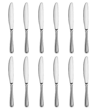 New Star Foodservice Windsor Pattern Stainless Steel Dinner Knife, 8.2-Inch, Set of 12, Commercial Grade - size: Stainless Steel - Dinner Knife (12-Piece)