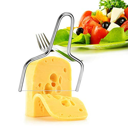 Cheese slicer with wire,cheese cutter with wire, butter slicer or egg cutter, is necessary for kitchen and outdoor (1 large+2 small)